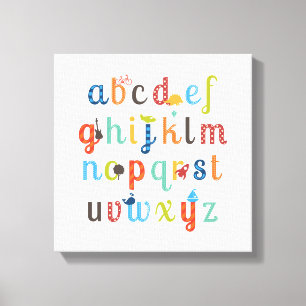 Toile Conception de l'alphabet