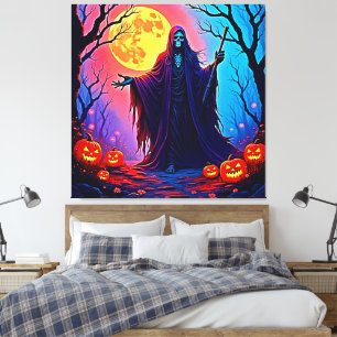 Toile Conception de l'appel de éffrayant Moon Death
