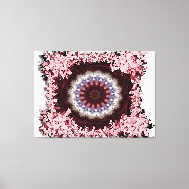 Toile Conception de mandala floral complexe (Recto)