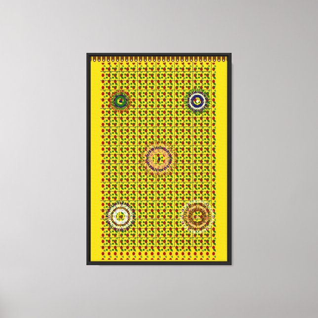 Toile Conception de motif de tapis chinois  (Recto)