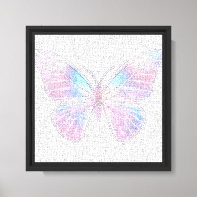 Toile Conception de papillon abstrait de luxe élégant mo (Recto)