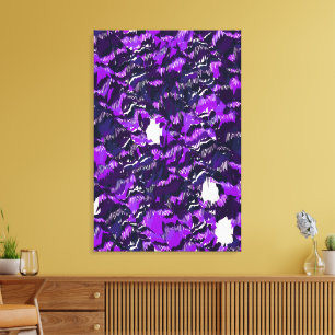 Toile Conception de paysage quantique abstrait 
