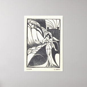 Toile Conception de Poisson pour une Assiette en Céramiq