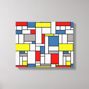 Toile Conception de style de Mondrian