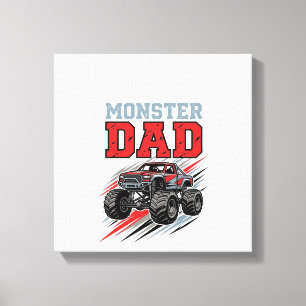 Toile Conception de T-shirt de camion monstre vintage de