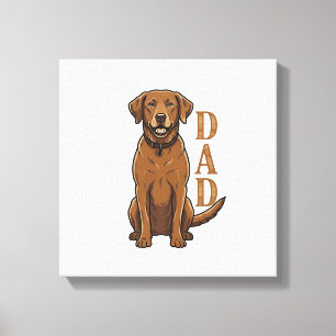 Toile Conception de T-shirt pour papa de chien marron vi