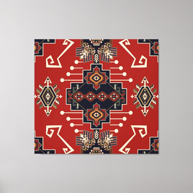 Toile Conception de tapis ornementaux : Géométrique Vint (Recto)