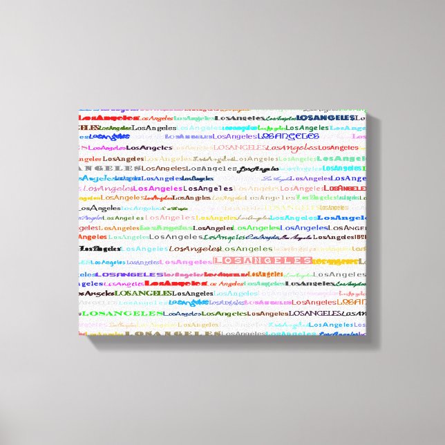 Toile Conception de texte II de Los Angeles (Recto)