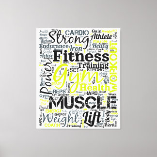 Toile Conception de typographie de motivation pour le fi