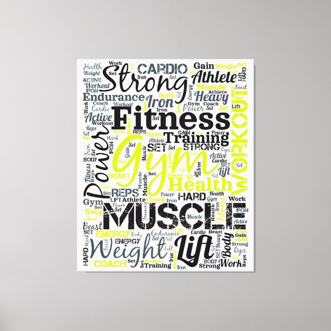 Toile Conception de typographie de motivation pour le fi (Recto)