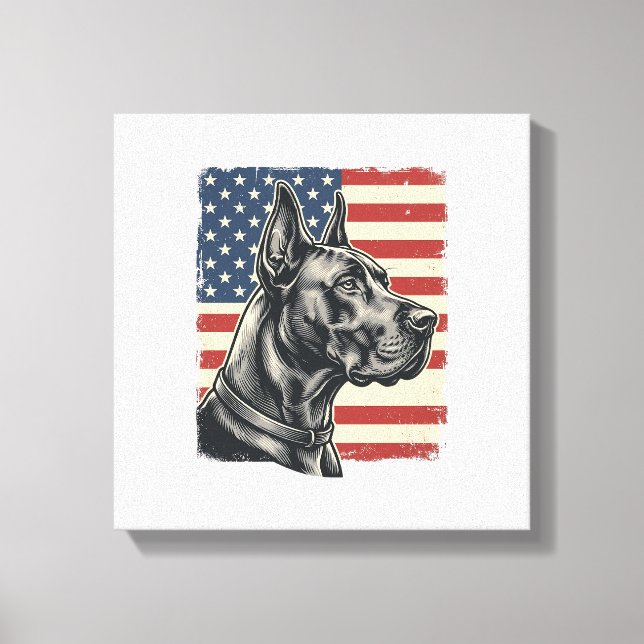 Toile Conception de vecteur de drapeau patriotique Grand (Recto)