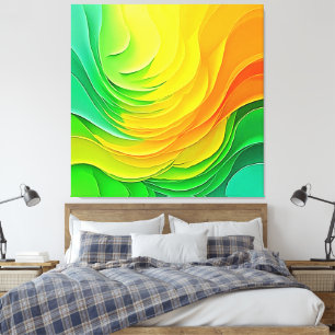 Toile Conception d'énergie de couleur abstraite