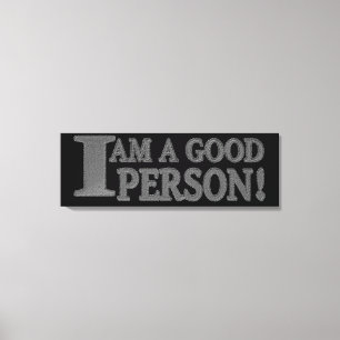 Toile Conception d'expression mignonne "BONNE PERSONNE"