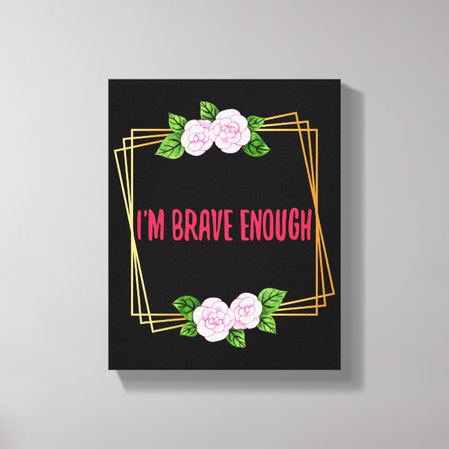 Toile Conception inspirante pour la vie et le succès (Recto)