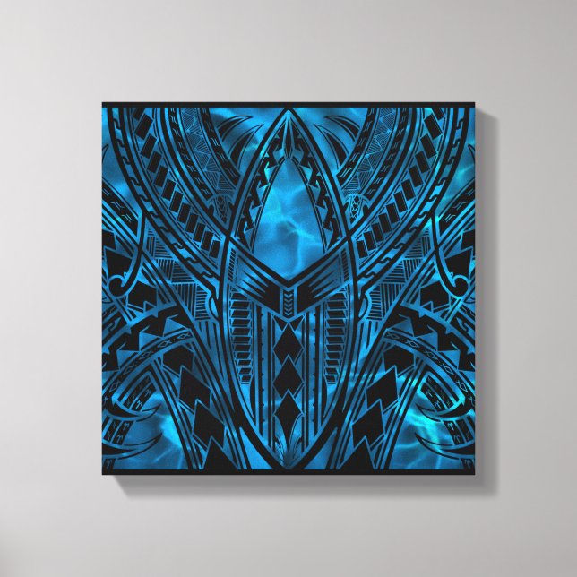 Toile Conception Motif polynésienne (Recto)