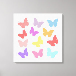 Toile Conception multicolore de papillons