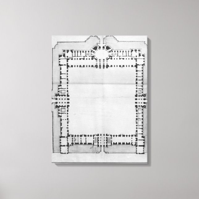 Toile Conception pour les bâtiments orientaux du Louvre (Recto)