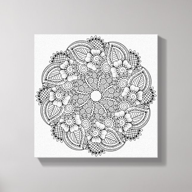 Toile Conception ronde inspirée 6 (Recto)