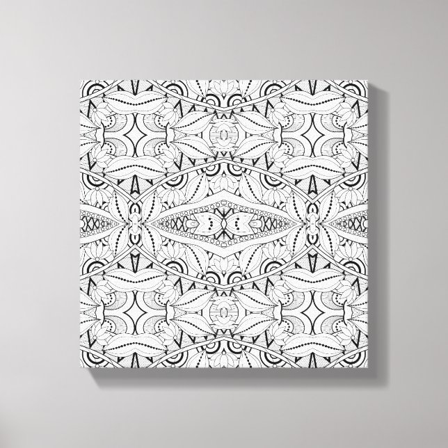 Toile Conception tribale inspirée 6 (Recto)