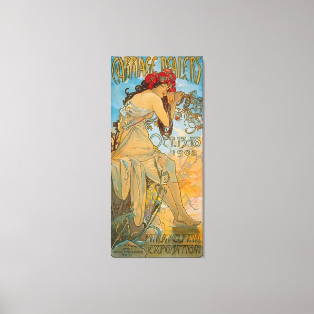 Toile Concessionnaires de transport par Alphonse Mucha ( (Recto)