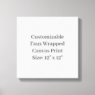 Toile Concevez votre propre 12" x 12"