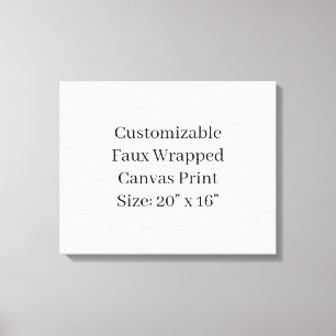 Toile Concevez votre propre 20" x 16"