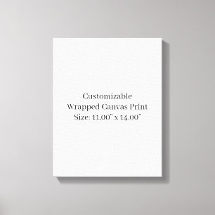 Toile Concevez votre propre taille: 11" x 14"