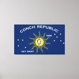 Toile Conch Republic Flag