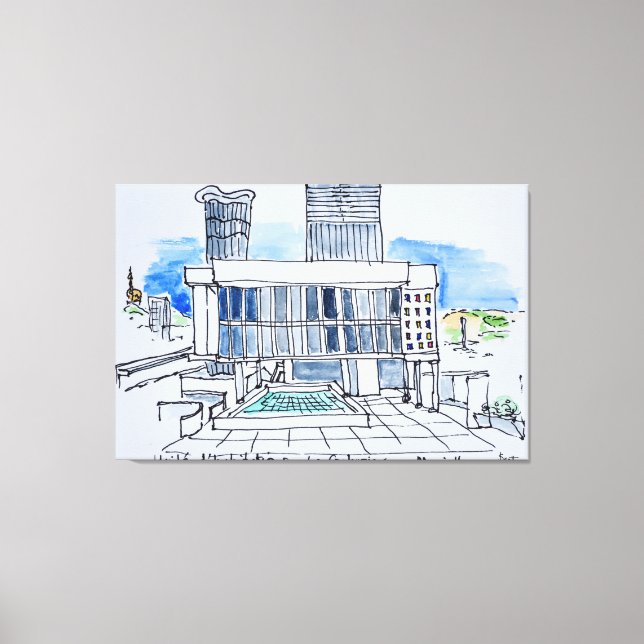 Toile Conçu par Le Corbusier | Marseille, France (Recto)