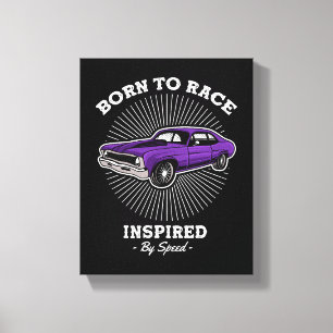 Toile Conçu pour la course Muscle Car Rétro Vitesse Desi
