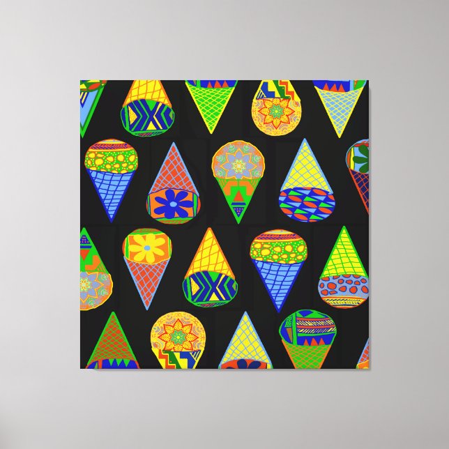 Toile Cones de crème glacée Super Heroes (Recto)