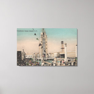 Toile Coney Island, NY - tour de pays des merveilles