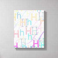 Confettis en forme de lettre "H"