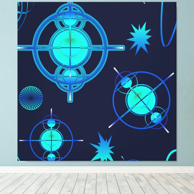 Toile Connected Minds Pattern (Insitu (Plancher de Bois))