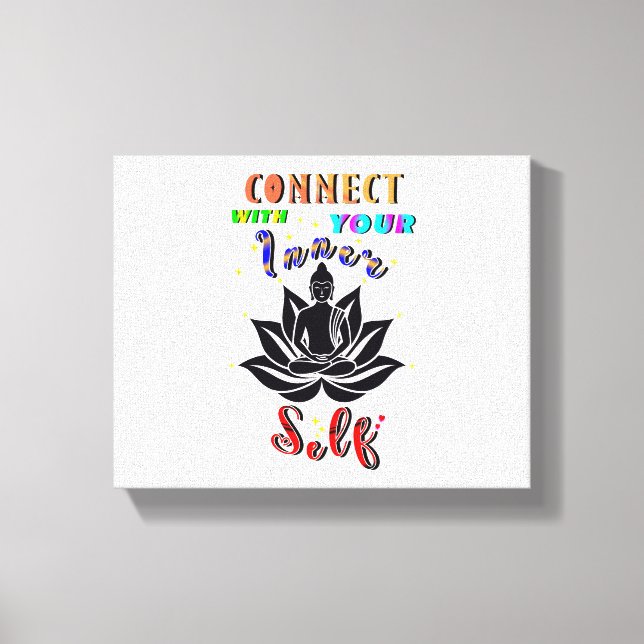 Toile Connectez-vous avec votre moi intérieur (Recto)