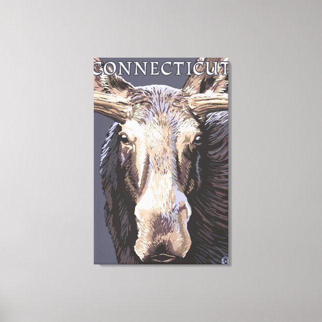 Toile ConnecticutMoose - Fermer (Recto)