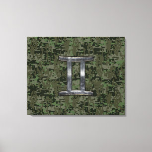 Toile Connexion Zodiac Gemini sur Camion numérique verte