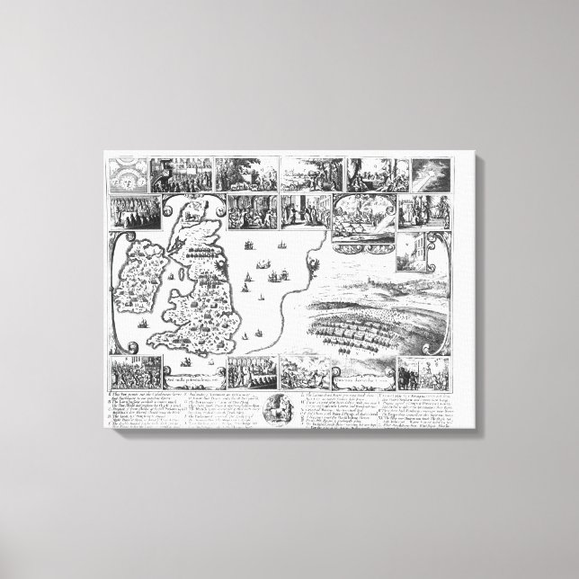 Toile Conquêtes de Gustavus II Adolphe (Recto)