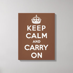 Toile Conserver le chocolat et le blanc au calme