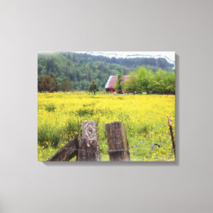 Toile Considérez les mensonges du champ - Matthieu 6:28