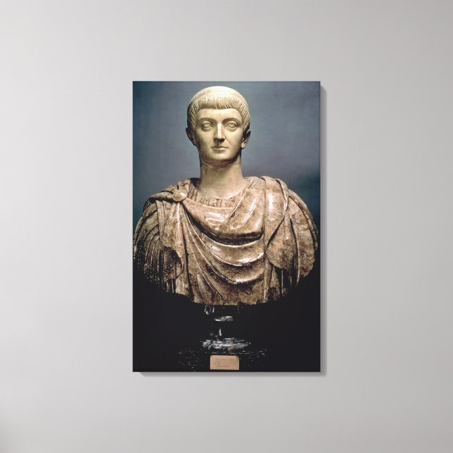 Toile Constantin I (c.274-337) c.350 AD (marbre) (Recto)