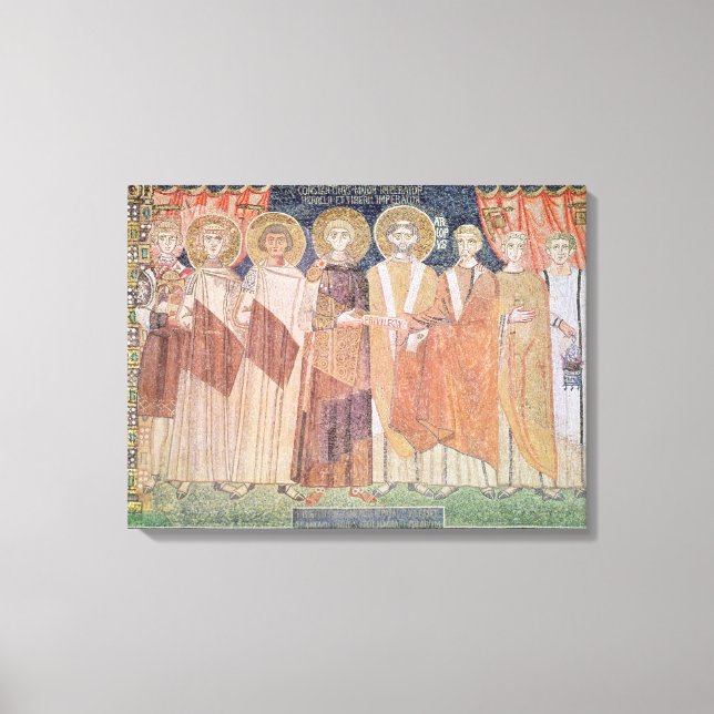 Toile Constantine IV accordant des privilèges évêque (Recto)