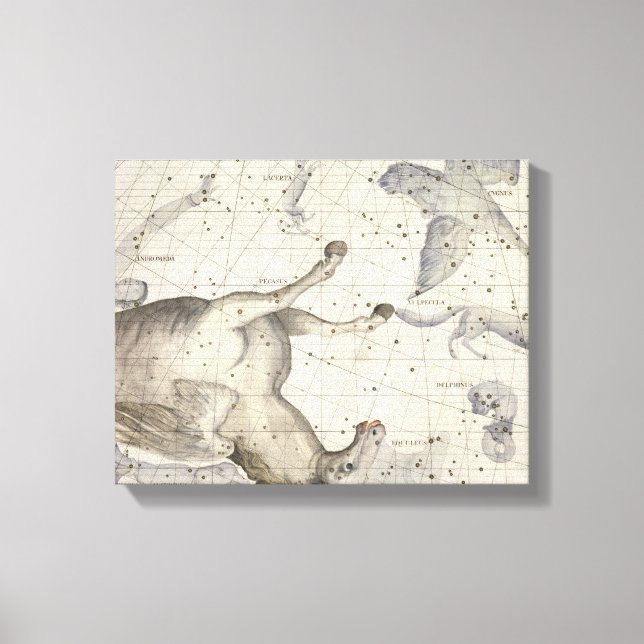 Toile Constellation de Pegasus, plaque 25 de 'Atlas Coe (Recto)