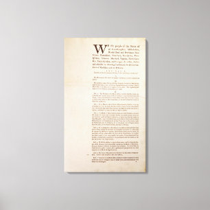 Toile Constitution des États-Unis, 1787