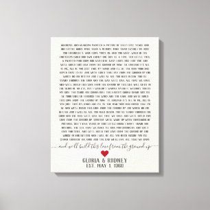Toile Construire cet amour à partir de zéro gif d'annive