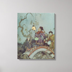 Toile Conte de fées vintage, Rossignol par Edmund Dulac