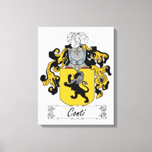 Toile Conti Family Crest