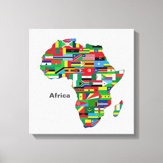 Toile Continent africain (Recto)