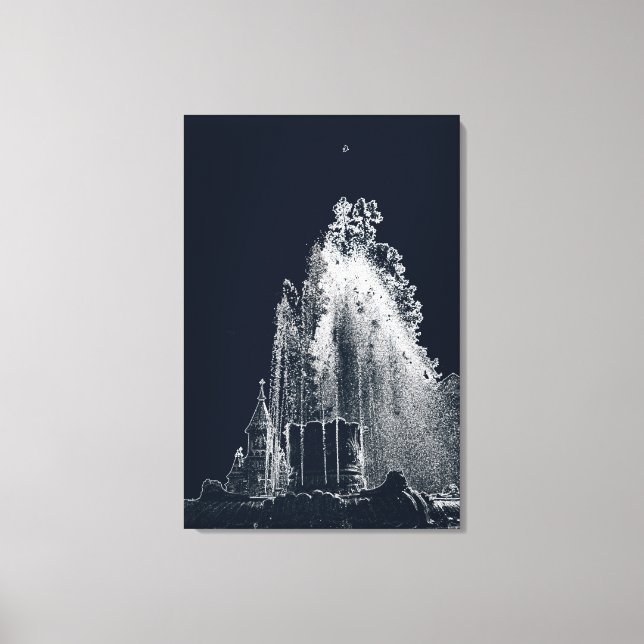 Toile contour d'une nuit bleue (Recto)