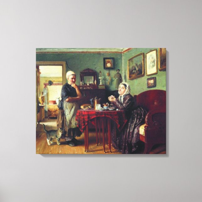 Toile Conversation des ménages (par Konstantin Makovsky) (Recto)